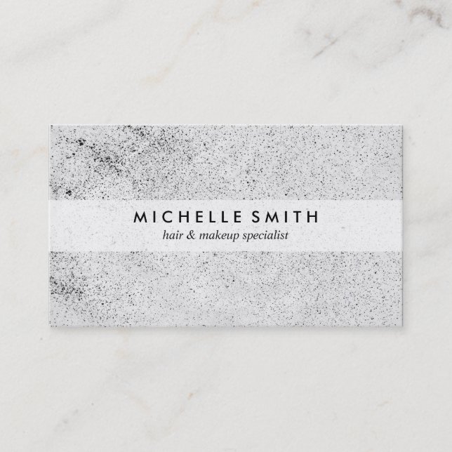 Cartão De Visita Grunge com na moda Espectro (Frente)