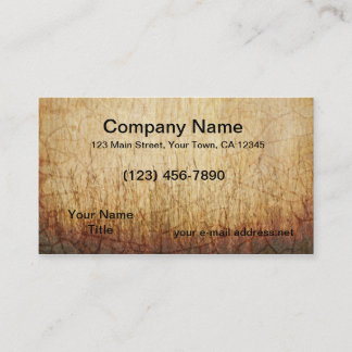 Cartão De Visita Grunge Grass Crackle