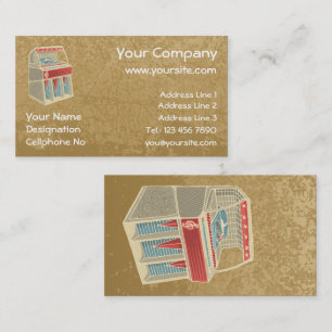 Cartão De Visita Grunge Jukebox