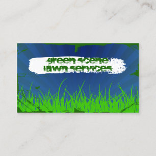 Cartão De Visita grunge verde da cena