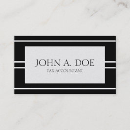 Cartão De Visita Guarda-livros explicando PlatinumBlack de CPA do