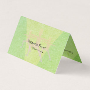 Cartão De Visita Guerreiro Pose Yoga