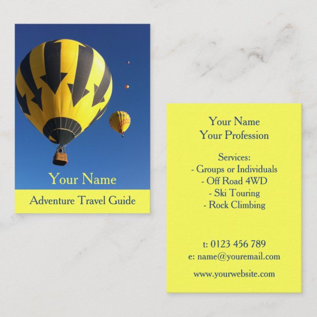 Cartão De Visita Guia Adventure Viagem (Frente/Verso)