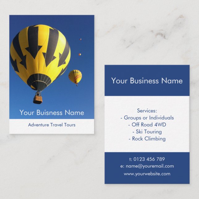 Cartão De Visita Guia Adventure Viagem (Frente/Verso)