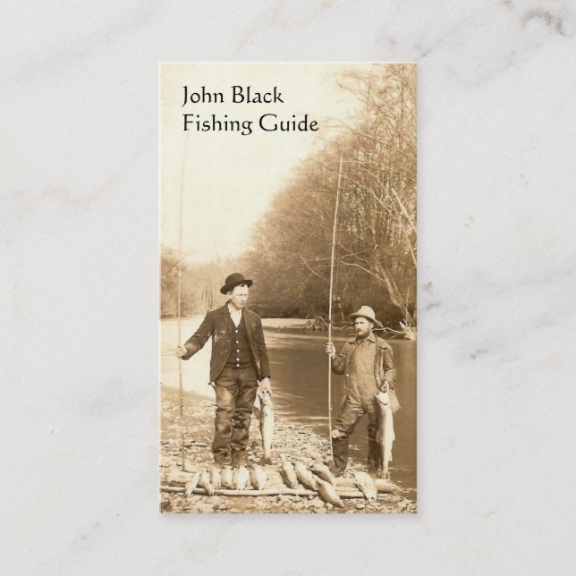 Cartão De Visita Guia da pesca (Frente)