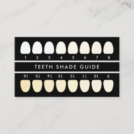 Cartão De Visita Guia de Forma de Branqueamento de Dentes