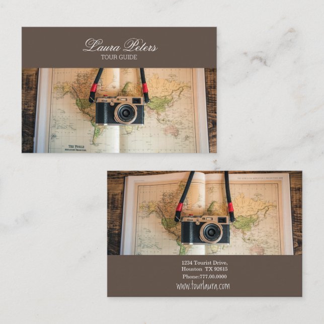 Cartão De Visita Guia de visita (Frente/Verso)