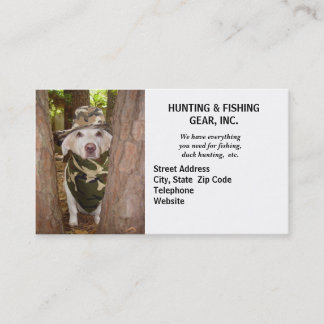 Cartão De Visita Guia/engrenagem da caça