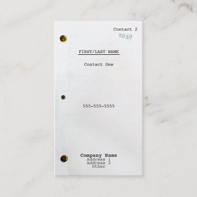 Cartão De Visita Guião (Frente)