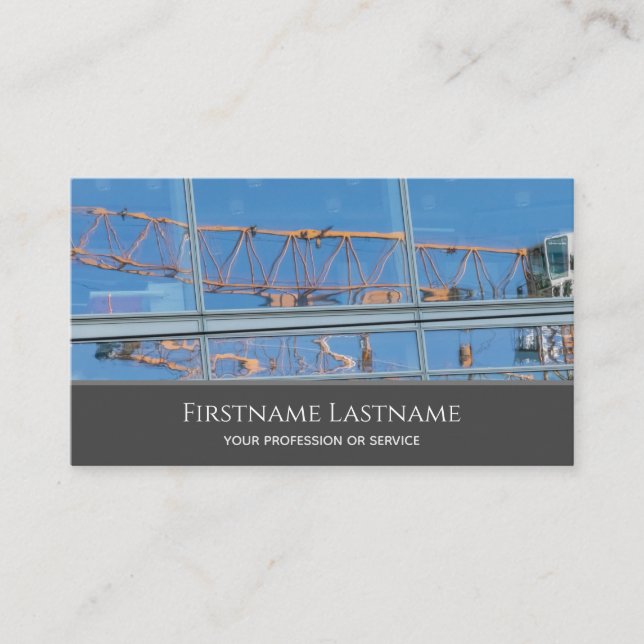 Cartão De Visita guindaste de construção e guindaste especializado  (Frente)