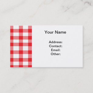 Cartão De Visita Guingão vermelho