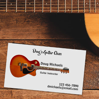 Cartão De Visita Guitar Lessons / Instructor