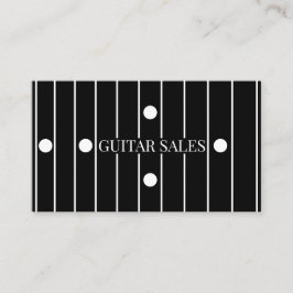 Cartão De Visita Guitar Sales Modern Ebony Fretboard Style Pro 