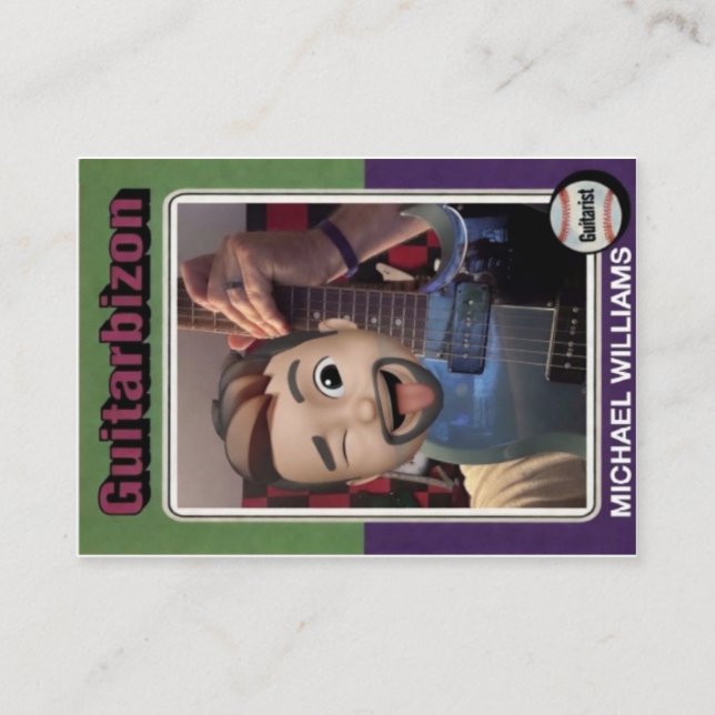 Cartão De Visita Guitarbizon Trading Card Series: 1 Card: 1 of 10 (Frente)