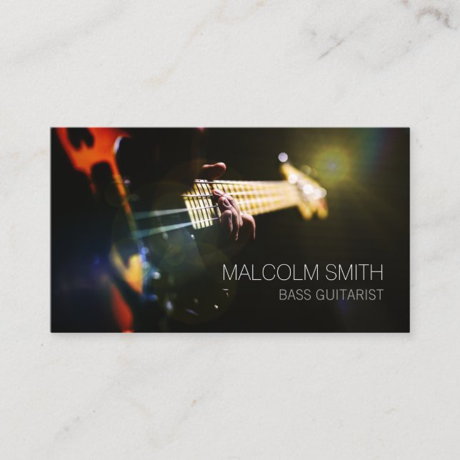 Cartão De Visita Guitarista Bassista (Frente)