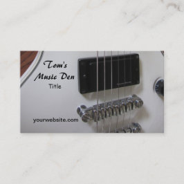 Cartão De Visita Guitarra Elétrica