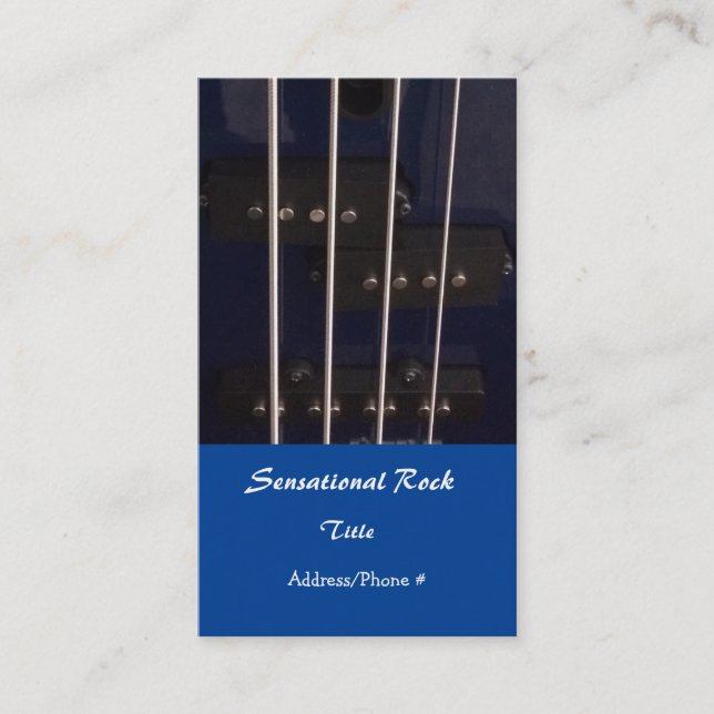 Cartão De Visita Guitarra Elétrica (Frente)