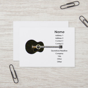 Cartão De Visita Guitarra escura