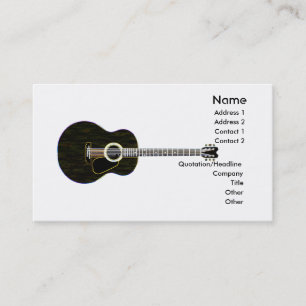 Cartão De Visita Guitarra escura