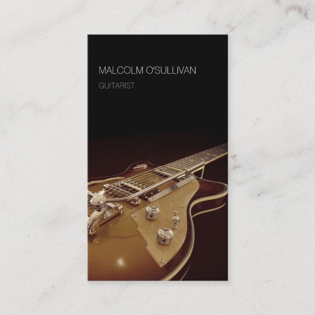 Cartão De Visita Guitarrista (Frente)