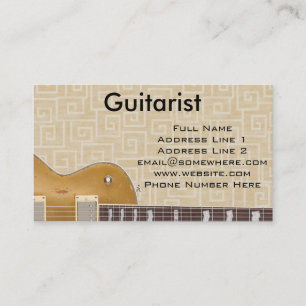 Cartão De Visita Guitarrista