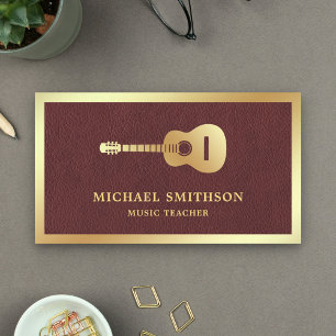 Cartão De Visita Guitarrista Guitarrista, Professor de Música Dour