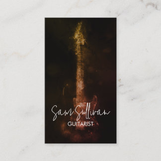 Cartão De Visita Guitarrista Musical de Violão