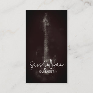 Cartão De Visita Guitarrista Musical de Violão