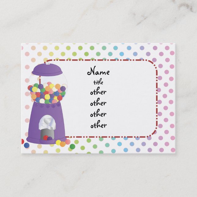 Cartão De Visita Gumball Fantasy (Frente)