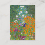 Cartão De Visita Gustavo Klimt: Jardim<br><div class="desc">Um cartão de visita clássico bonito que caracteriza um jardim colorido,  pintado pelo pintor austríaco Gustavo Klimt do symbolist.</div>