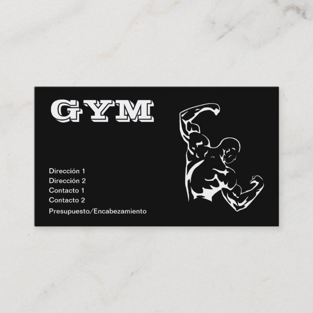 Cartão De Visita GYM Bodybuilding (Frente)