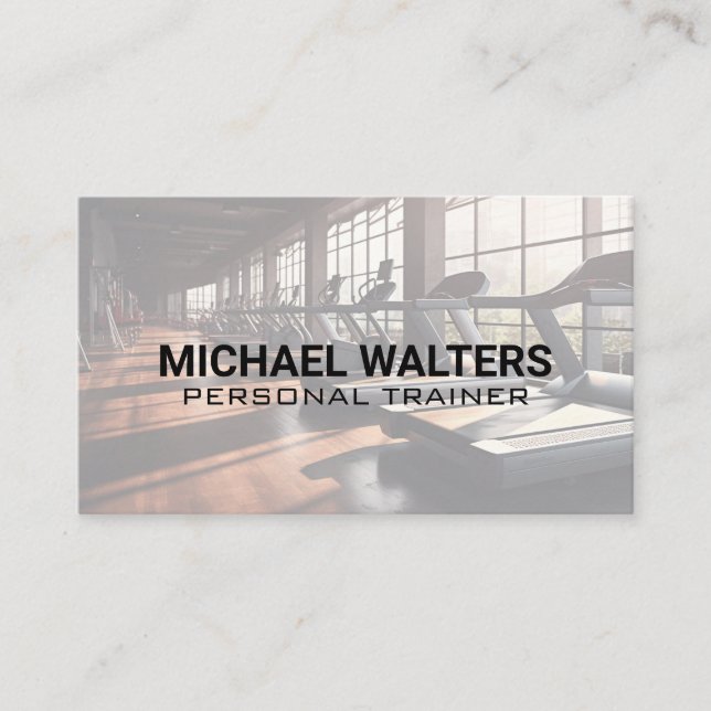 Cartão De Visita Gym do Workout | Malhação de treinamento (Frente)