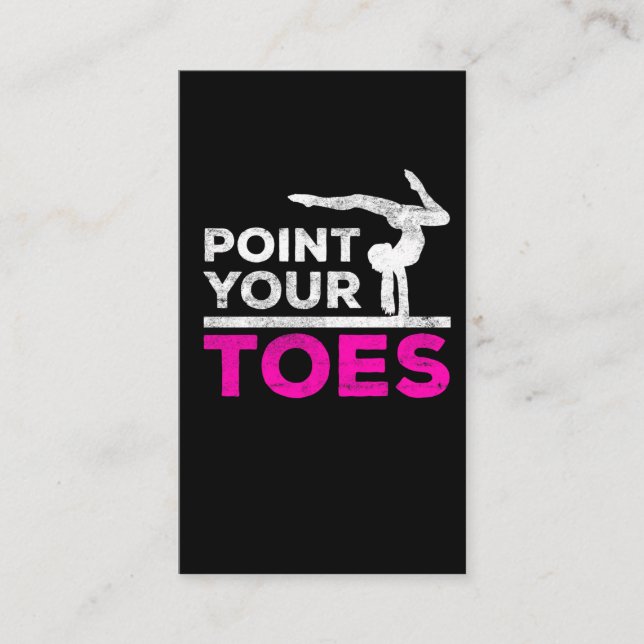 Cartão De Visita Gymnast Coach, atleta desportiva (Frente)