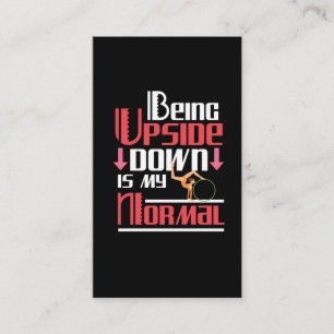 Cartão De Visita Gymnastics Engraçado Cita Atletas do Gymnast Tumb