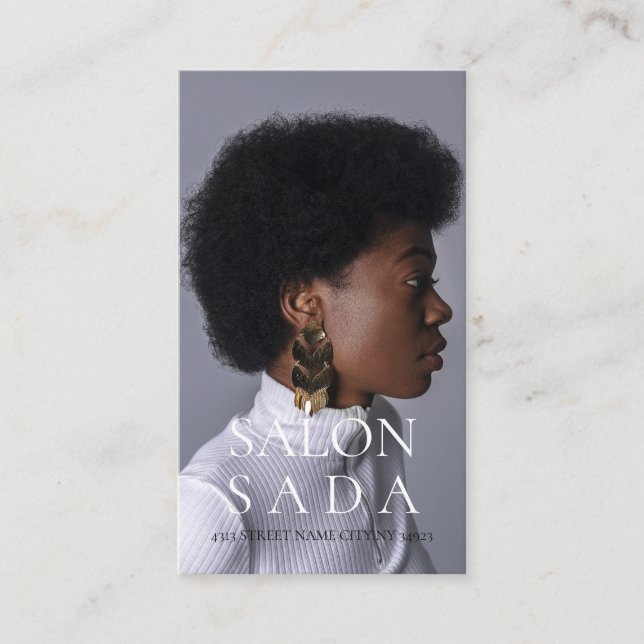 Cartão De Visita Hair Salon Business Card (Frente)