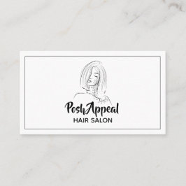 Cartão De Visita Hair Salon Hairstylist 