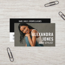 Hair Styist Qr Code 2 Ícones sociais Modelo