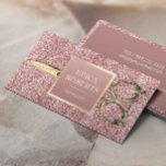 Cartão De Visita Hair Stylist - Tesoura Vintage - Rosa com brilho D<br><div class="desc">Cartões de visitas Dourados De Glitter Dourados Com Rosa de Tesoura Hair Stylist.</div>