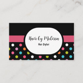 Cartão De Visita Hair Stylist Trendy Colorful Business Cards