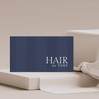 Hairdresser mínimo Elegante Blue Stripes