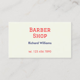 Cartão De Visita Hairstylist de Compro de Barber Simples