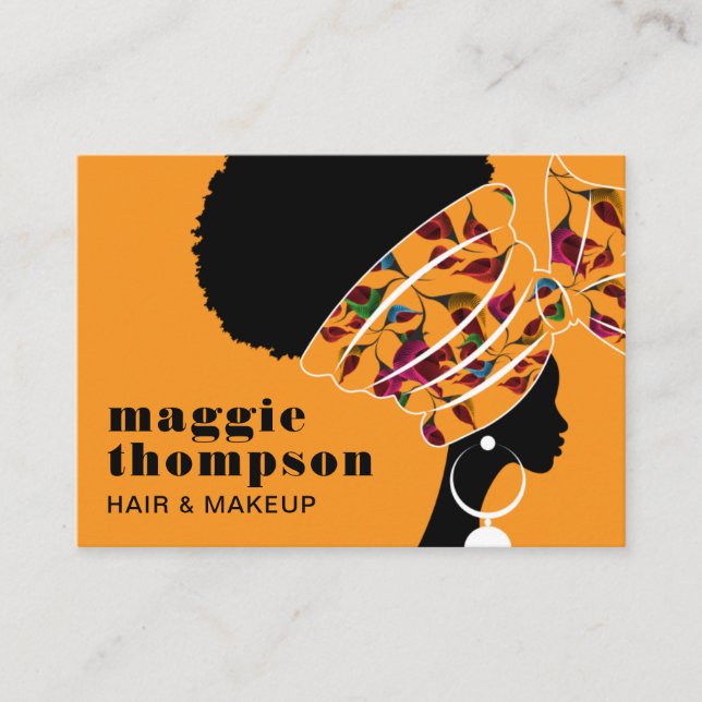 Cartão De Visita HAIRSTYLIST | Hairstylist & Beauticitic Business C (Frente)