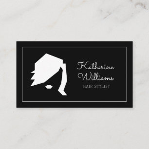 Cartão De Visita Hairstylist Moderno