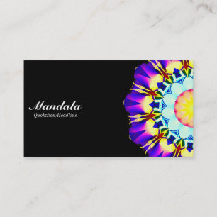 Cartão De Visita Half Mandala 070714 - Preto