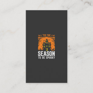 Cartão De Visita Halloween É a Temporada para Ser Assustador Design