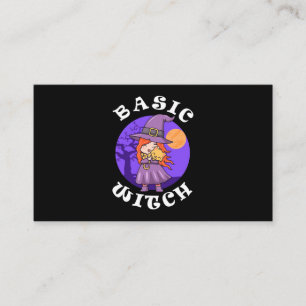 Cartão De Visita Halloween Gift Bruxa Básica
