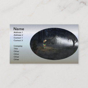 Cartão De Visita Halloween Horror House