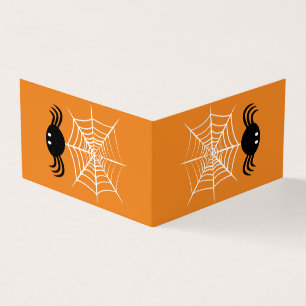 Cartão De Visita Halloween Spider Web