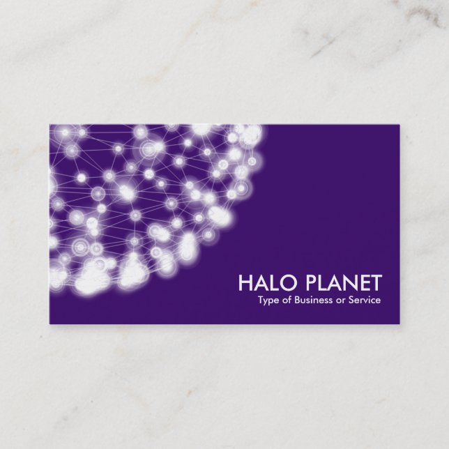 Cartão De Visita Halo Planet - Roxo Profundo (Frente)