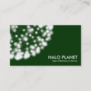 Cartão De Visita Halo Planet - Verde escuro